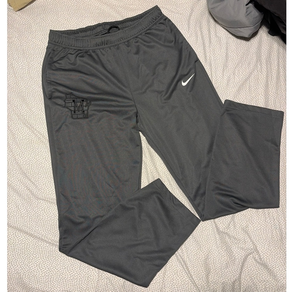 Nike Dri-FIT Mens Gray Wisconsin Baseball Training Sweatpants Large